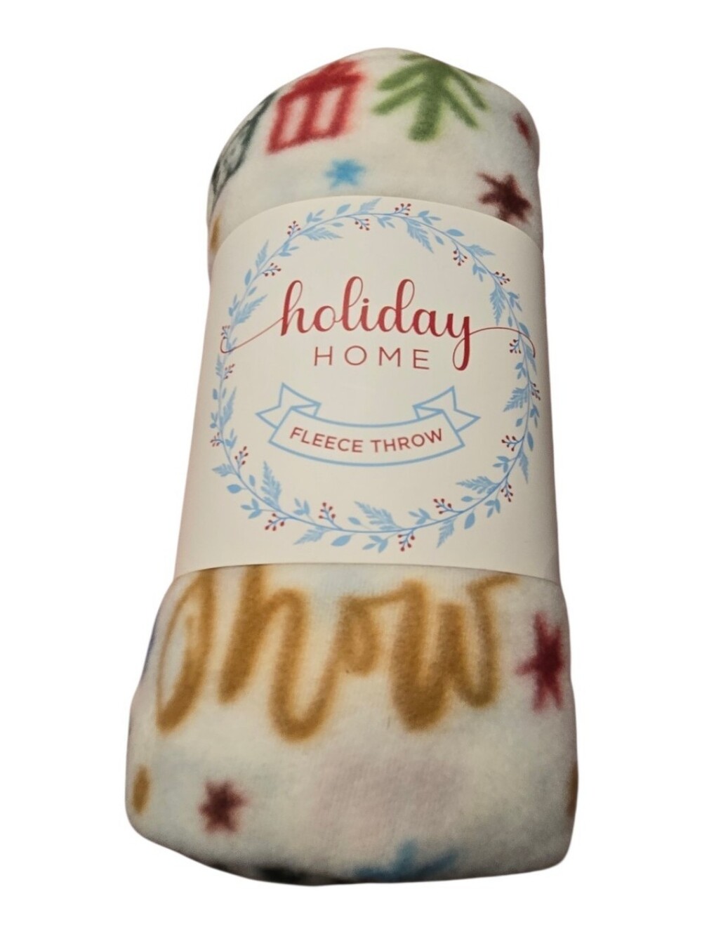 Holiday Home Christmas Fleece Throw